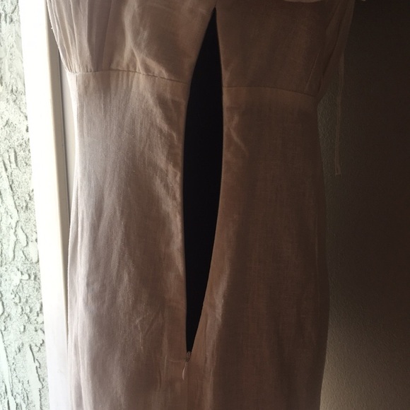 New* Princess Polly Off White linen mini dress - Picture 5 of 5